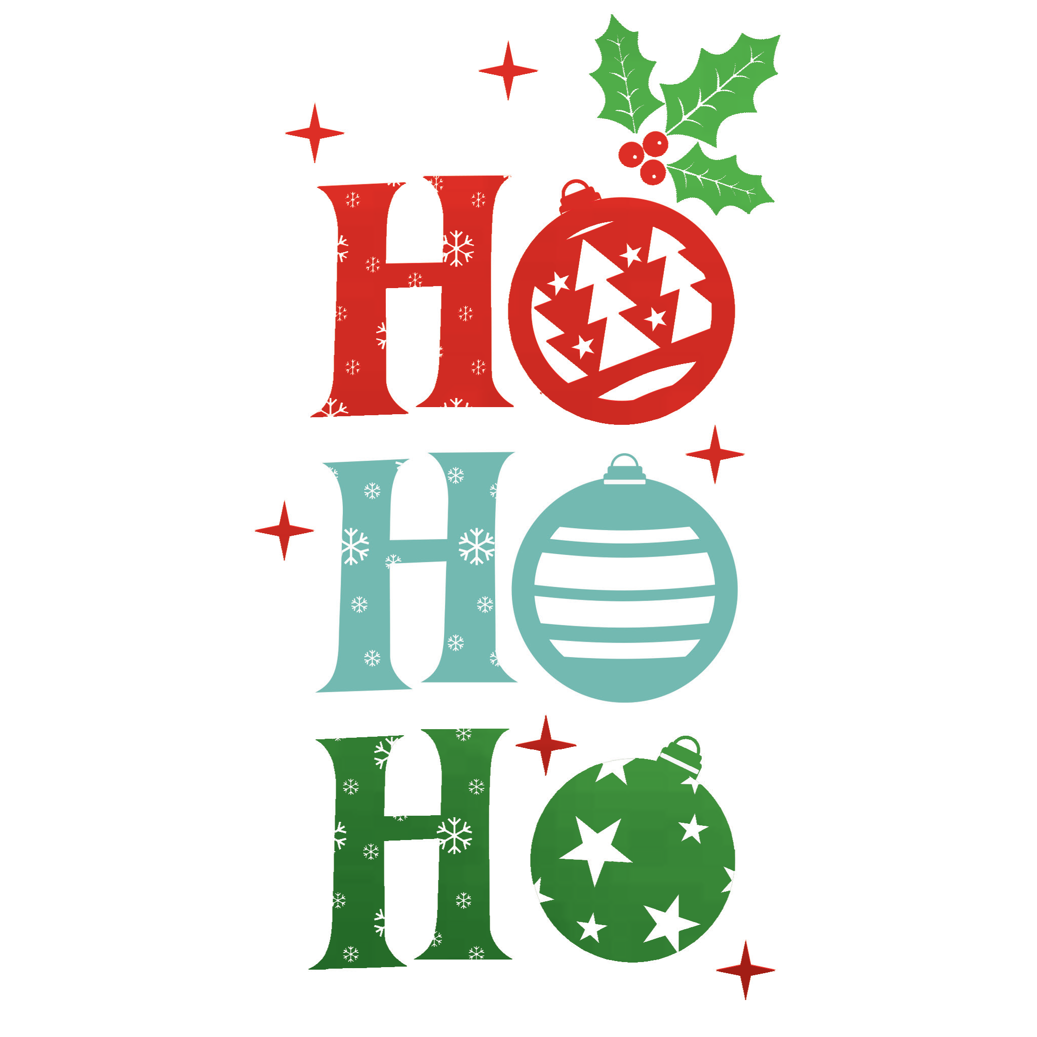 Ho Ho Ho Christmas Card Money Holder